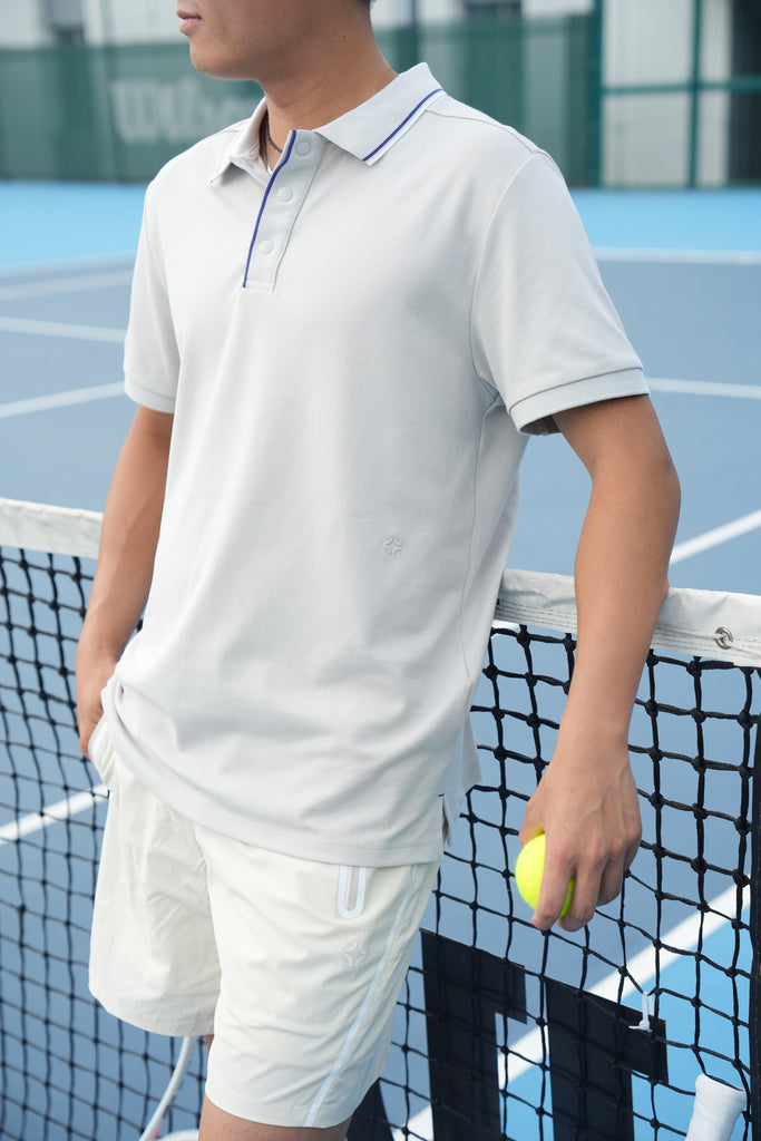 OTIS - UV+ Flat-Knit Placket Pique Polo