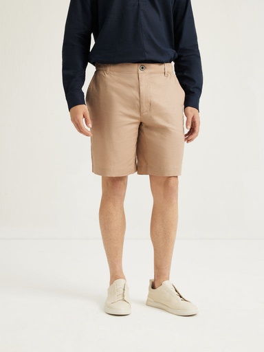 AUSTIN - 9-Inch Relaxed-Fit Stretch-Linen Shorts